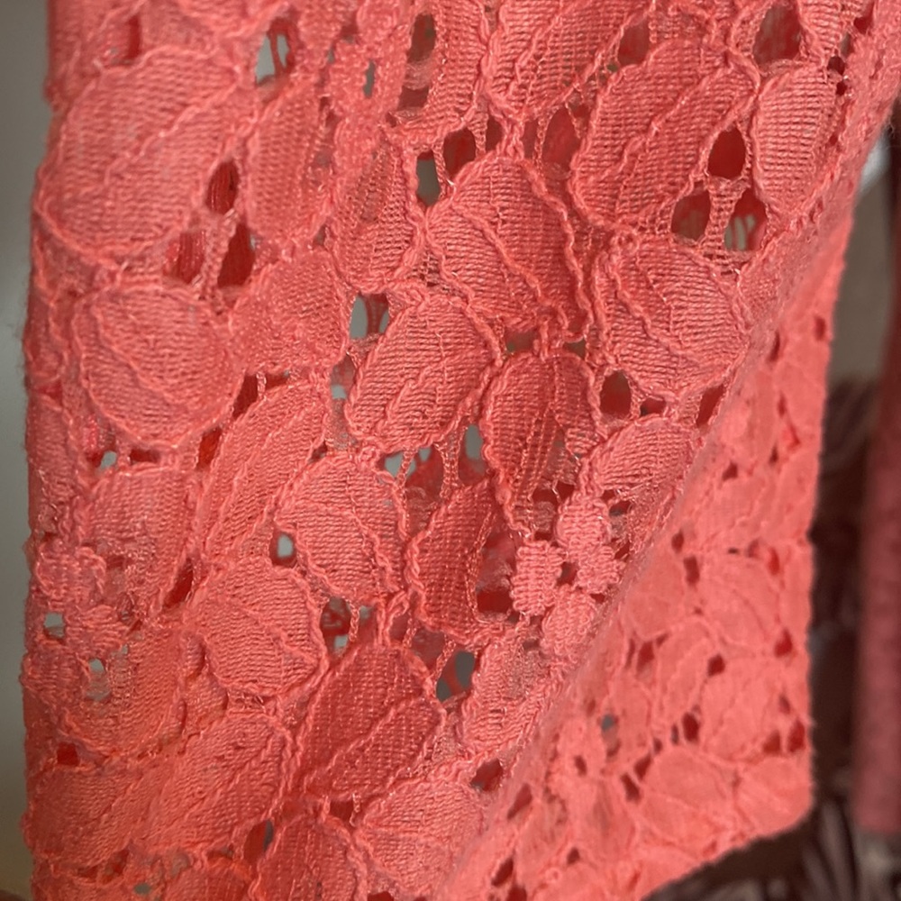 PRE-OWNED JESSICA H CORAL LACE DRESS - Picture 10 of 16